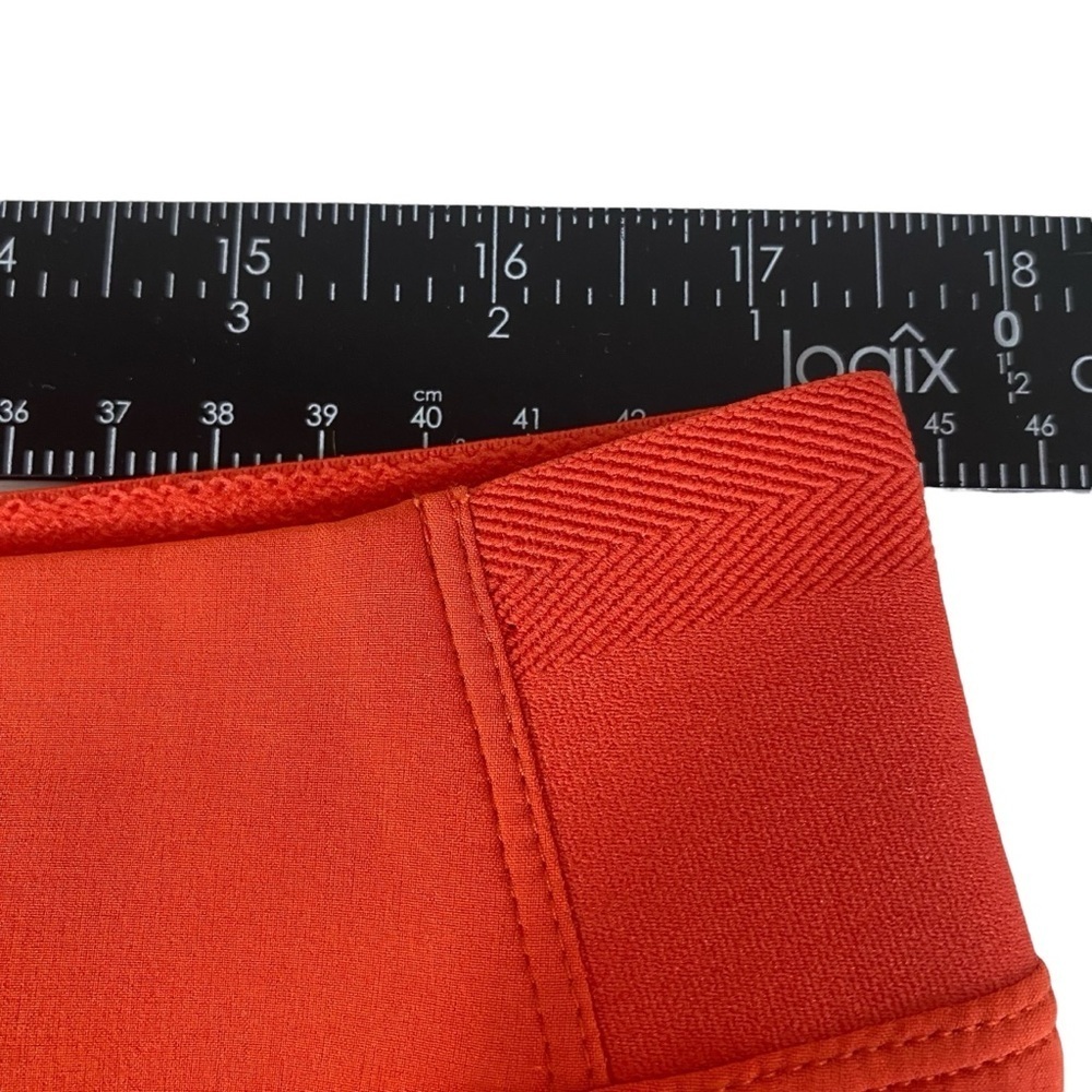Athleta Womens Brooklyn Heights Skort Size 16 Red-Orange Zippered Pockets - Picture 13 of 14